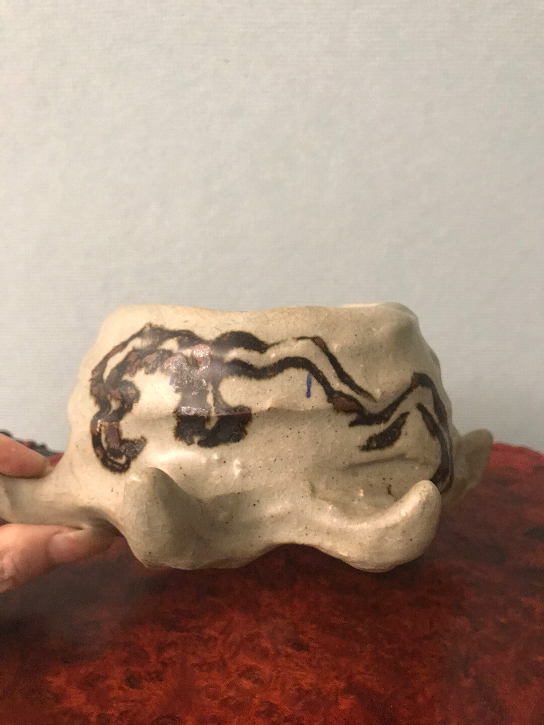 Irregular Shape Japanese Named Pot, Irregular Shape Japanese Named Pot