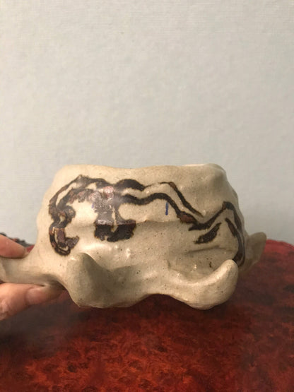 Irregular Shape Japanese Named Pot, Irregular Shape Japanese Named Pot