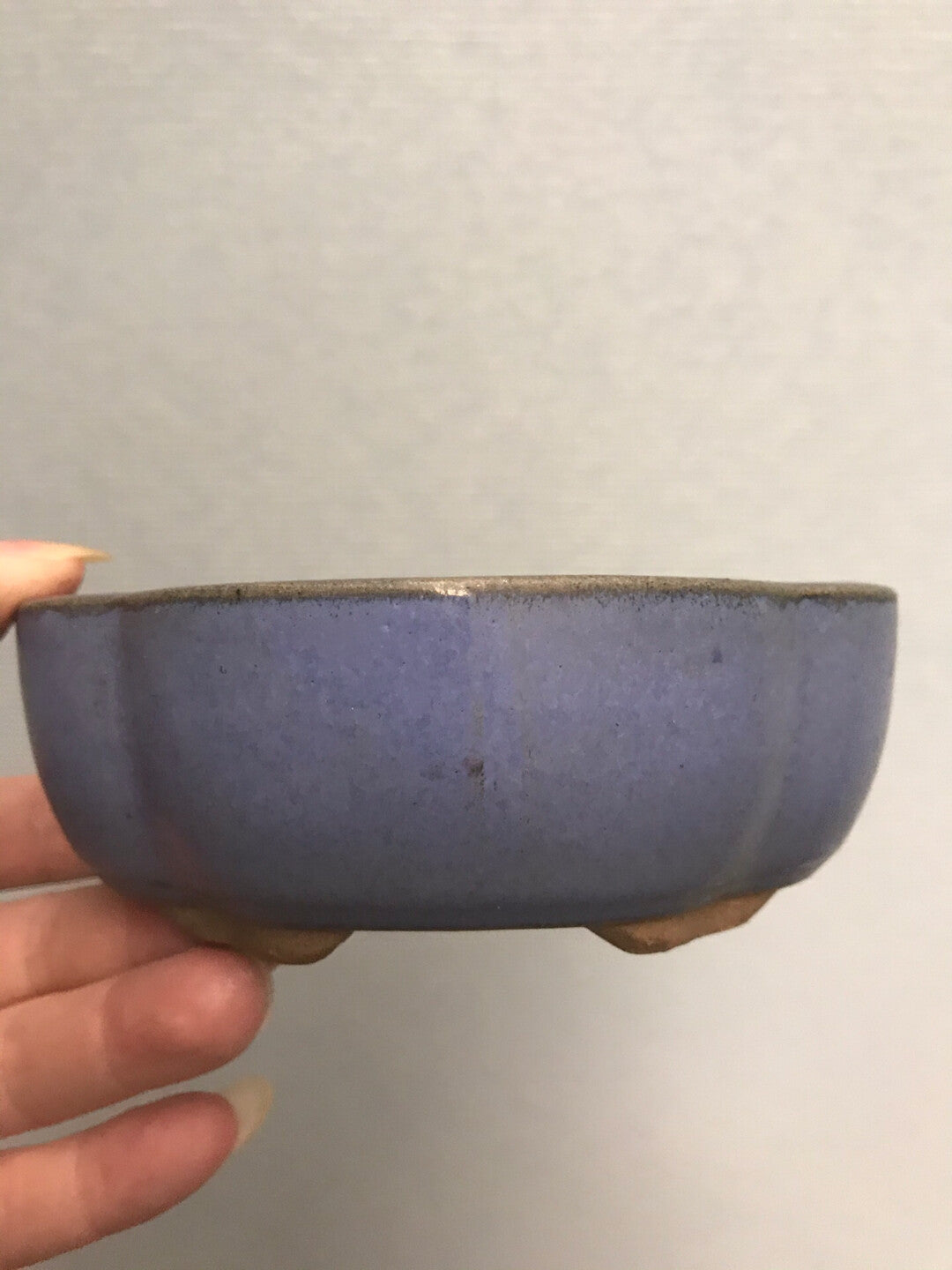 Fan Benefit Japanese Antique Glazed Pot Mori-Yama Kiln Imported from Japan