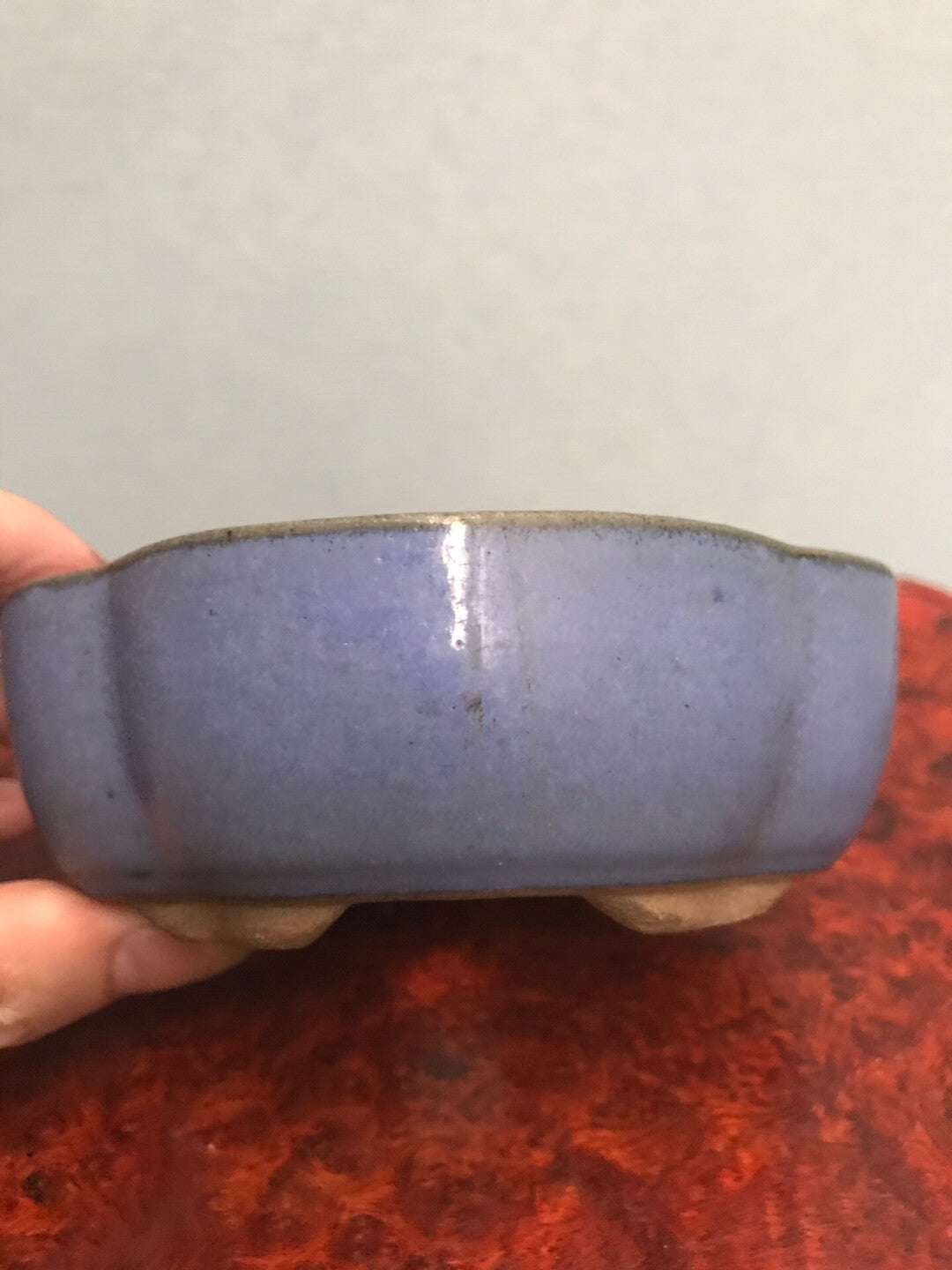Fan Benefit Japanese Antique Glazed Pot Mori-Yama Kiln Imported from Japan