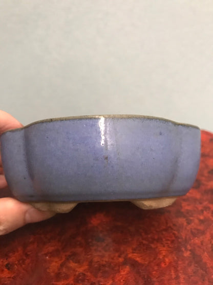 Fan Benefit Japanese Antique Glazed Pot Mori-Yama Kiln Imported from Japan