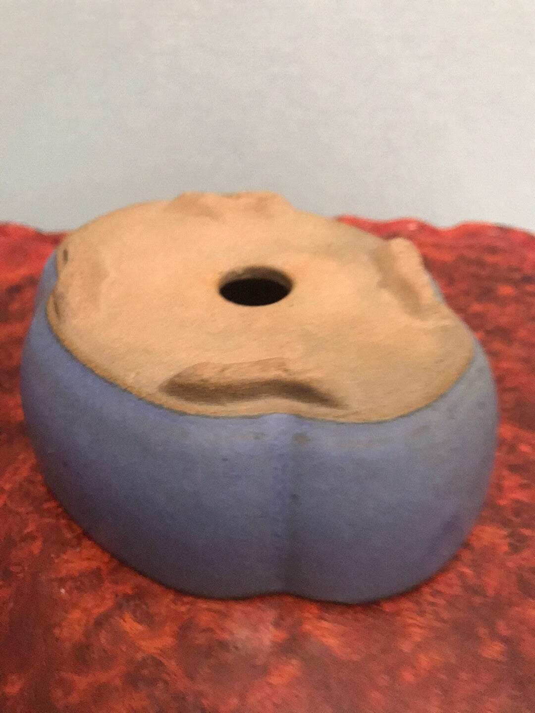 Fan Benefit Japanese Antique Glazed Pot Mori-Yama Kiln Imported from Japan