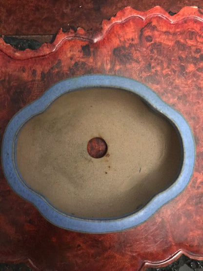 Fan Benefit Japanese Antique Glazed Pot Mori-Yama Kiln Imported from Japan