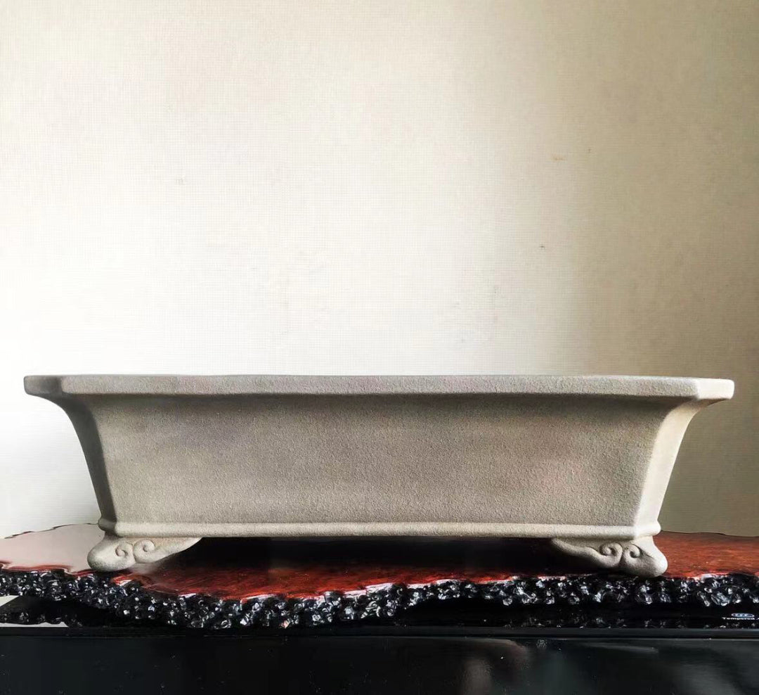 Matsuzumi-Yaki Yamano Aki Outer Rim Rectangular Japanese-Style Pot