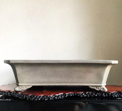 Matsuzumi-Yaki Yamano Aki Outer Rim Rectangular Japanese-Style Pot