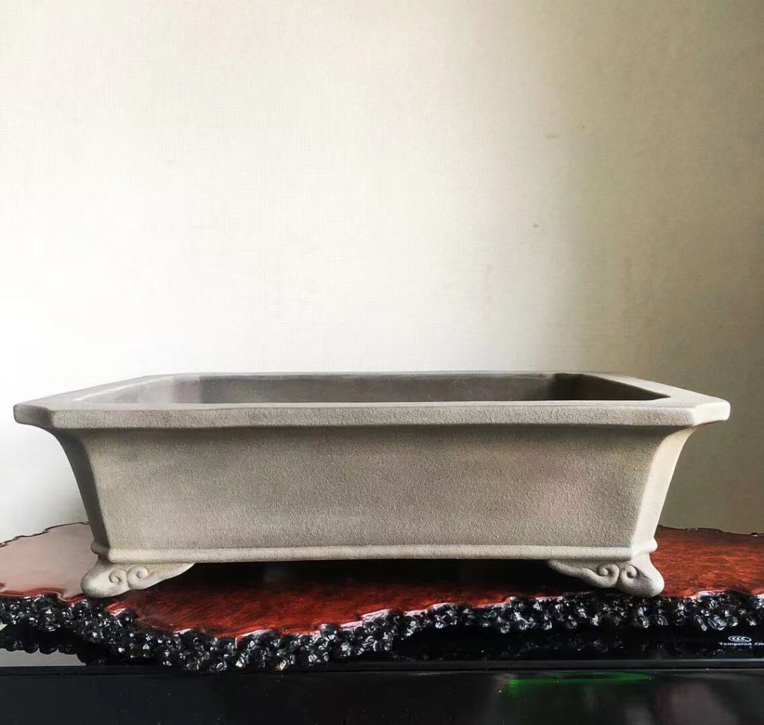 Matsuzumi-Yaki Yamano Aki Outer Rim Rectangular Japanese-Style Pot