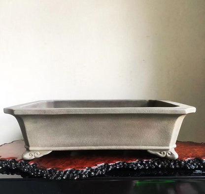 Matsuzumi-Yaki Yamano Aki Outer Rim Rectangular Japanese-Style Pot