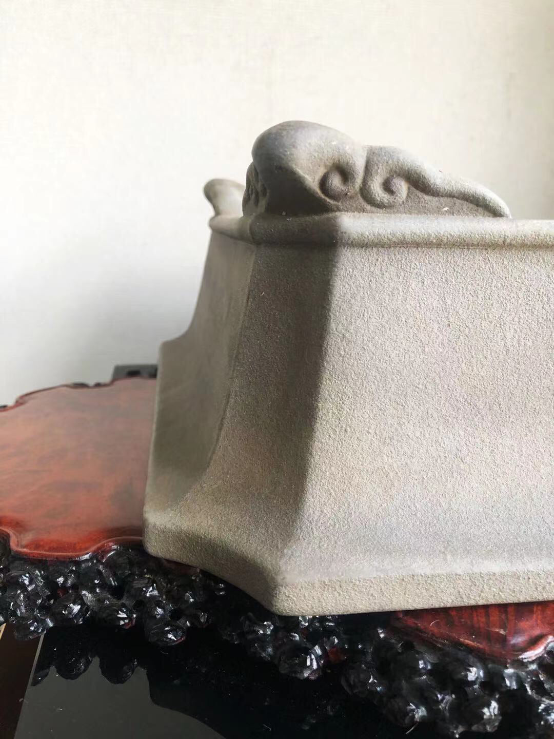 Matsuzumi-Yaki Yamano Aki Outer Rim Rectangular Japanese-Style Pot