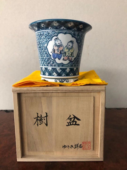 Shou Seki Five-Color Japanese Bonsai Pot