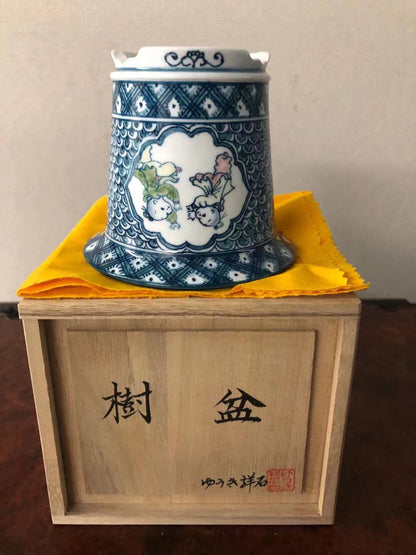 Shou Seki Five-Color Japanese Bonsai Pot