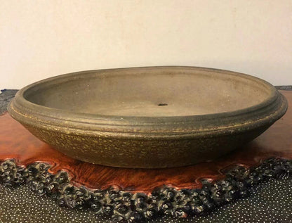 Nanban-Yaki Japanese Bonsai Pot by Suzuka Sōzan