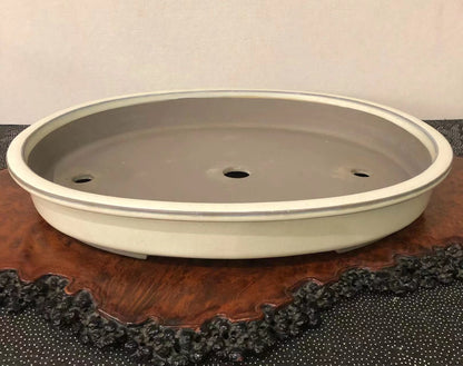 Shoden Masanori Outer Rim Oval Open Mouth Japanese Name Pot