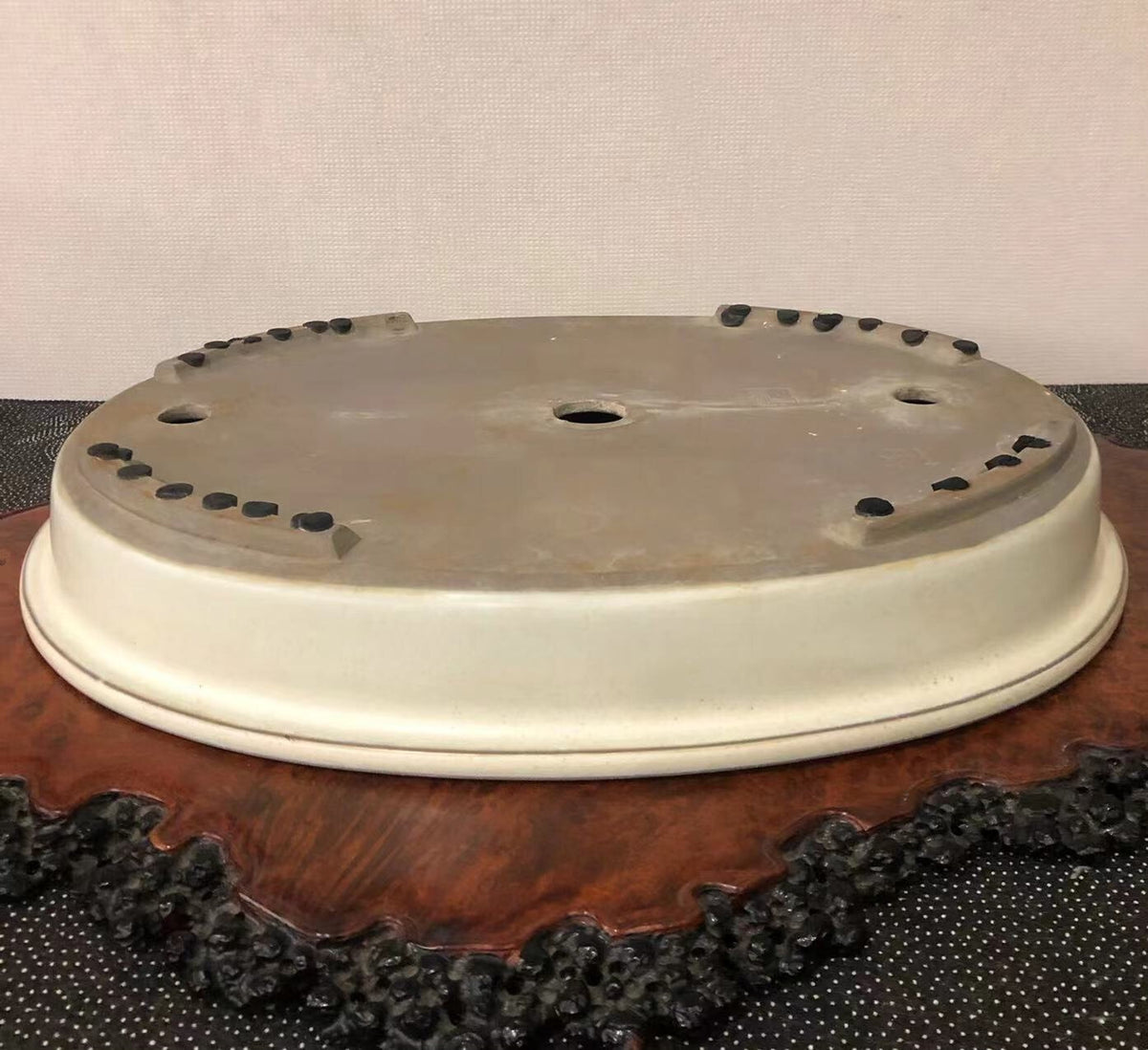 Shoden Masanori Outer Rim Oval Open Mouth Japanese Name Pot