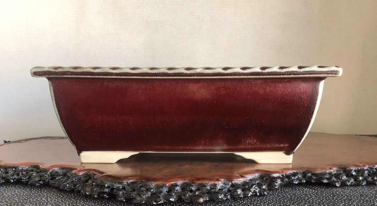 Early Japanese Bonsai Pot by Shūraku