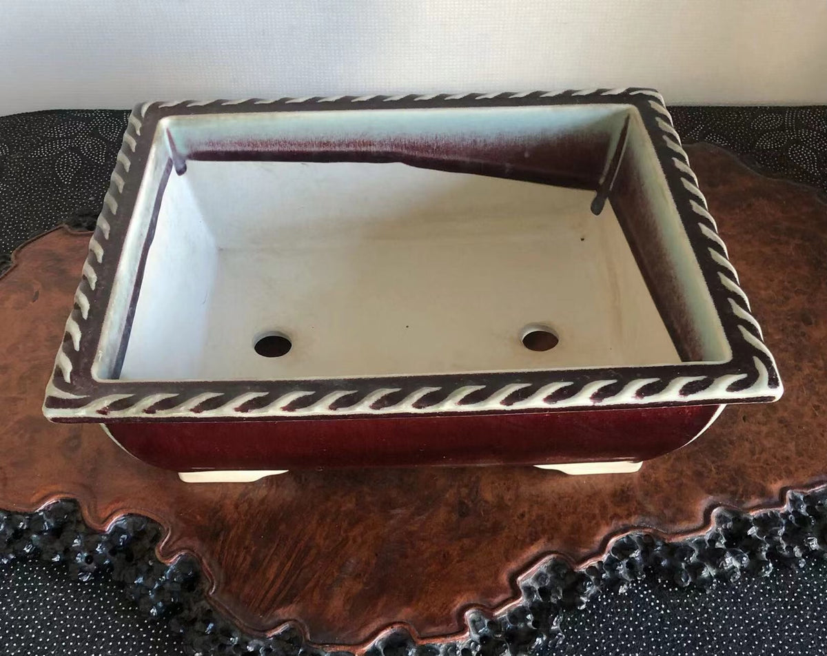 Early Japanese Bonsai Pot by Shūraku