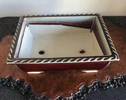 Early Japanese Bonsai Pot by Shūraku