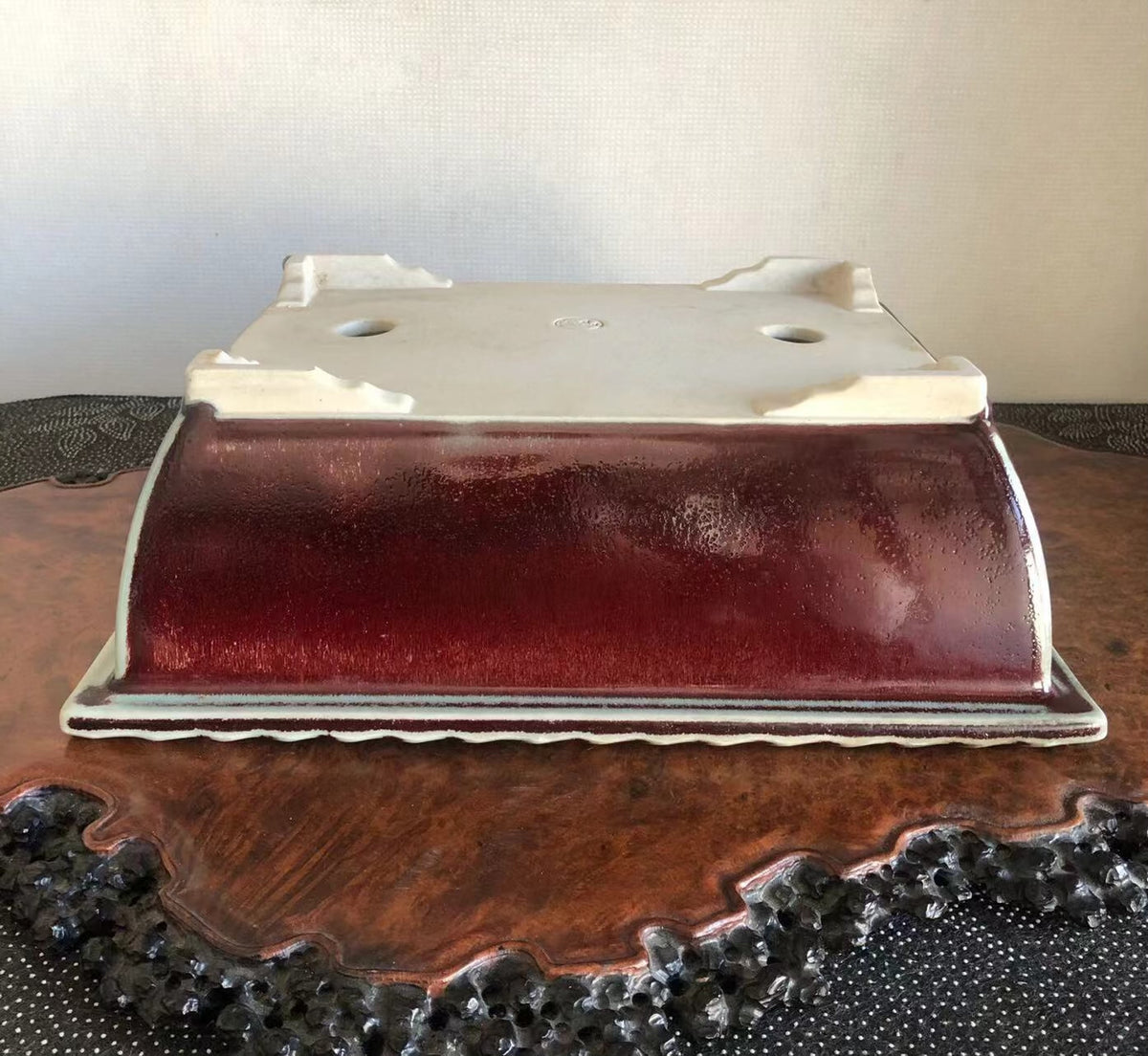 Early Japanese Bonsai Pot by Shūraku