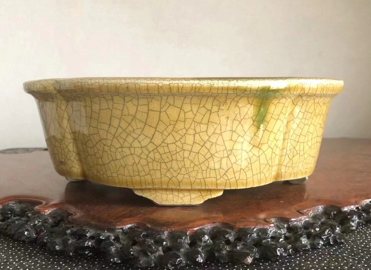 Shinzan Hand-Made Japanese Bonsai Pot