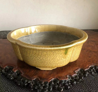 Shinzan Hand-Made Japanese Bonsai Pot