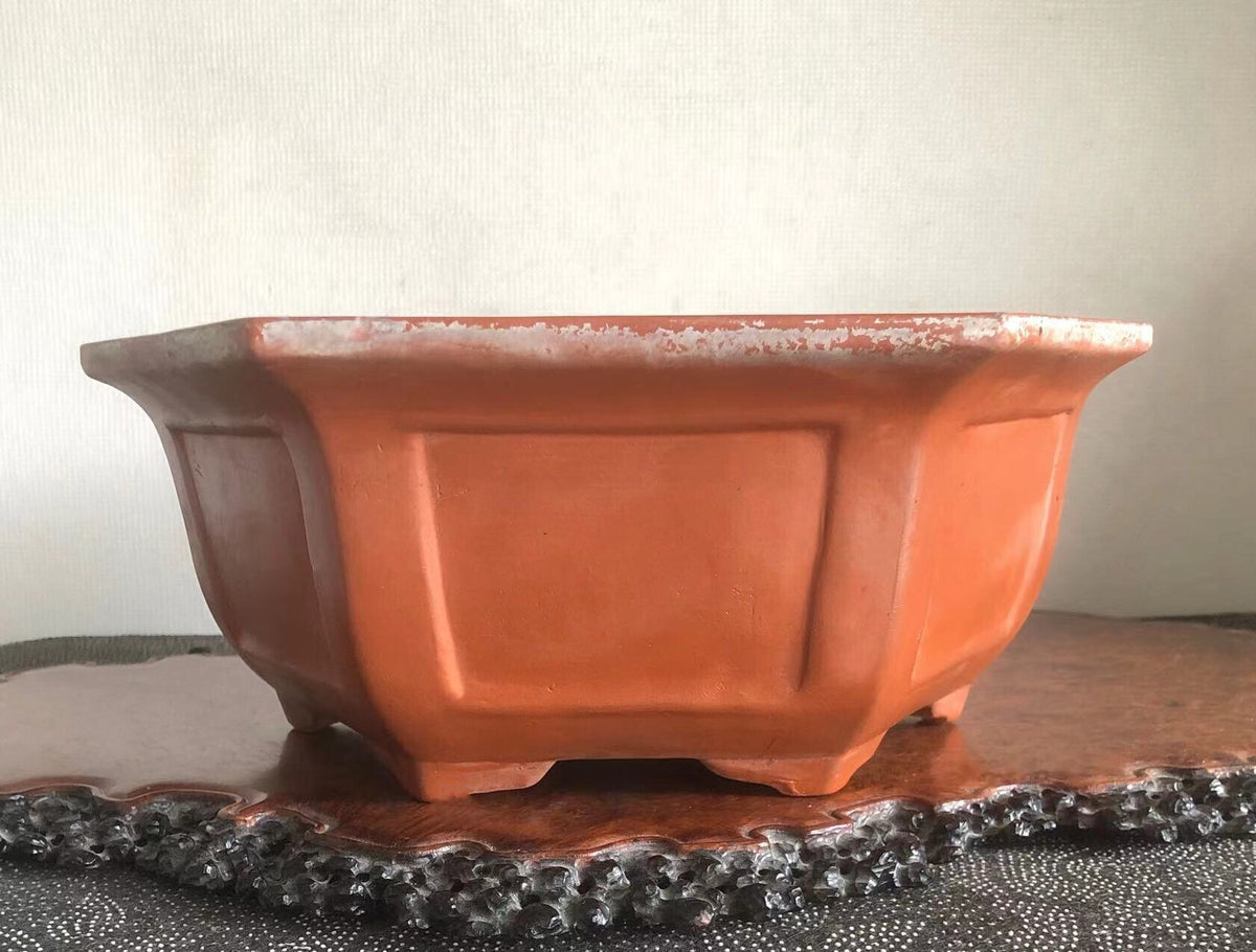 Hexagonal Japanese Returned Antique Pot