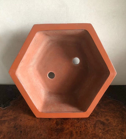 Hexagonal Japanese Returned Antique Pot