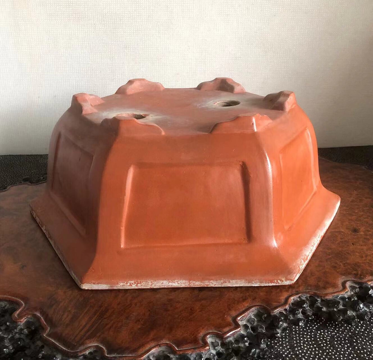 Hexagonal Japanese Returned Antique Pot