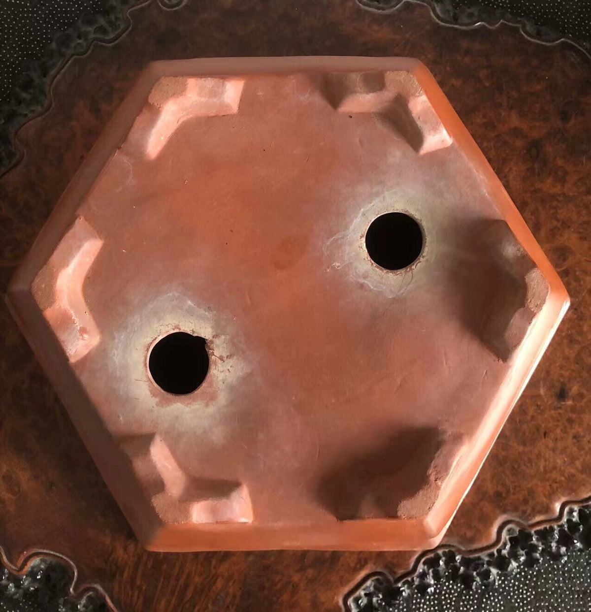 Hexagonal Japanese Returned Antique Pot