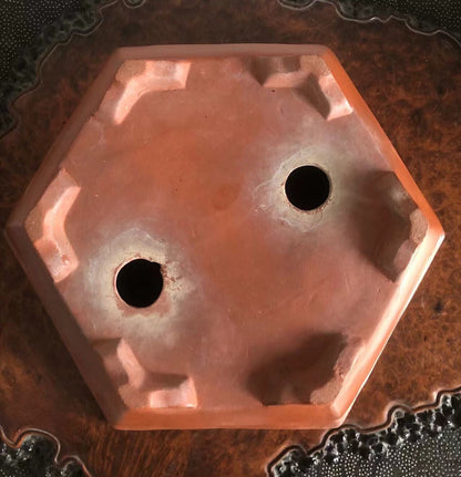Hexagonal Japanese Returned Antique Pot