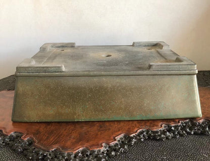 Ruri-Green Glaze, Japanese Name Pot by Koyo