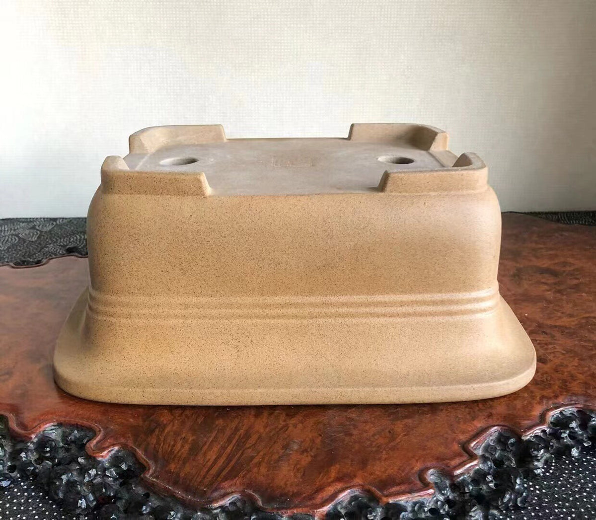 Hand-Pinched Japanese Bonsai Pot by Hōtoku