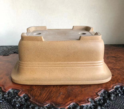 Hand-Pinched Japanese Bonsai Pot by Hōtoku