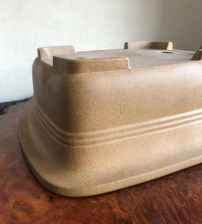Hand-Pinched Japanese Bonsai Pot by Hōtoku
