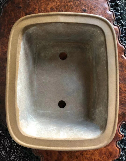 Hand-Pinched Japanese Bonsai Pot by Hōtoku