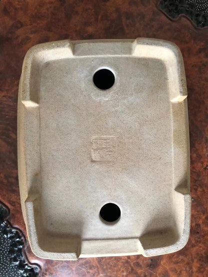 Hand-Pinched Japanese Bonsai Pot by Hōtoku