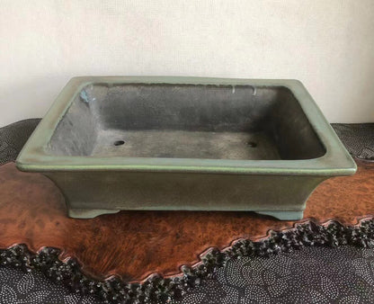 Ruri-Green Glaze, Japanese Name Pot by Koyo