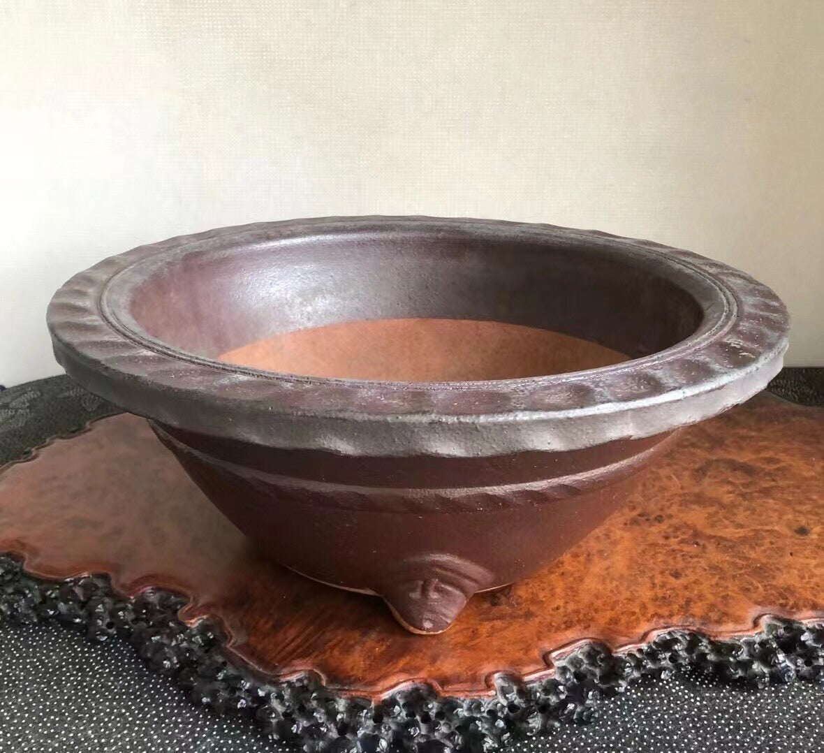 Moriyama Kiln Japanese Antique Glazed Pot