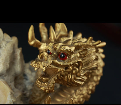 Japanese Returned Dragon-Carved Stone Japanese Returned Stone Carving