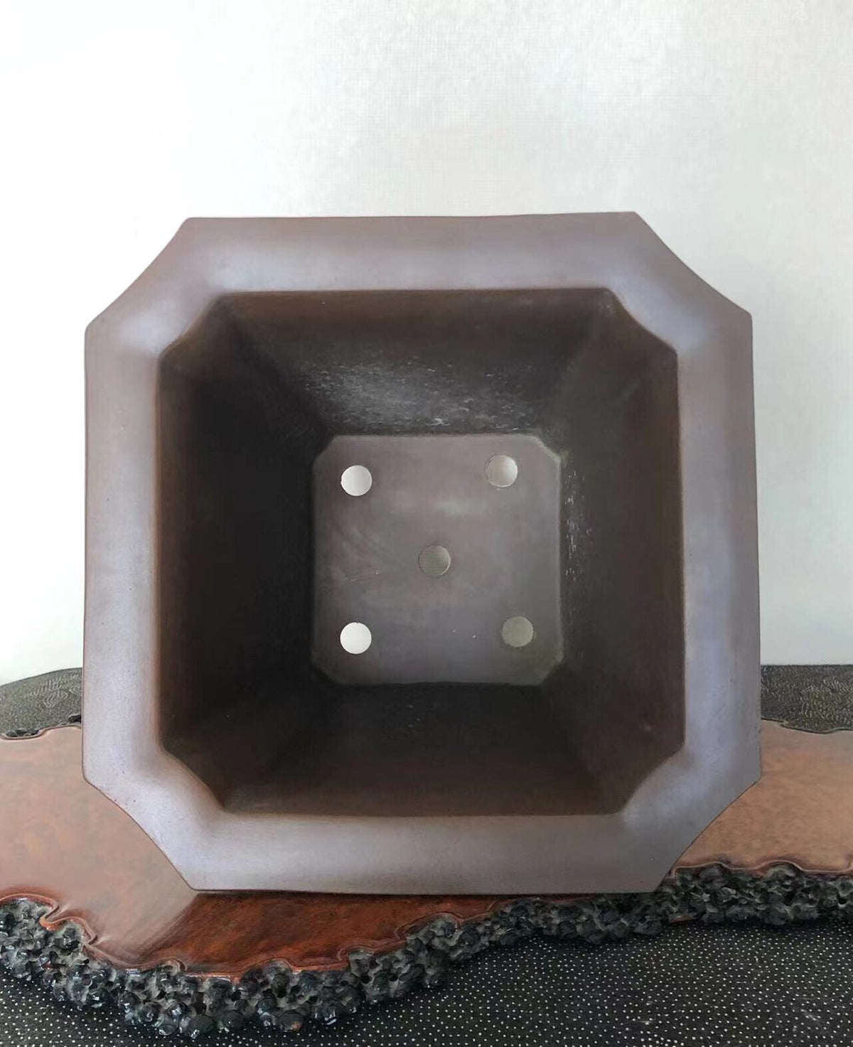 岳楼 Early Period Japanese Bonsai Pot