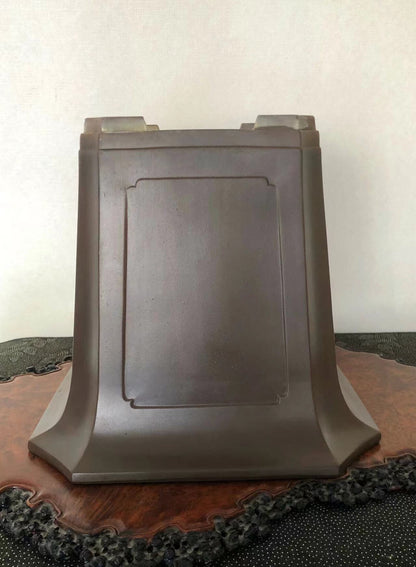 岳楼 Early Period Japanese Bonsai Pot