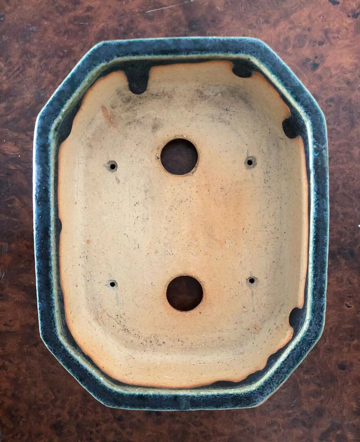 Ruri-Green Glaze, Japanese Name Pot by Koyo