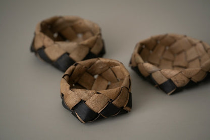 Japanese walnut bark woven box M
