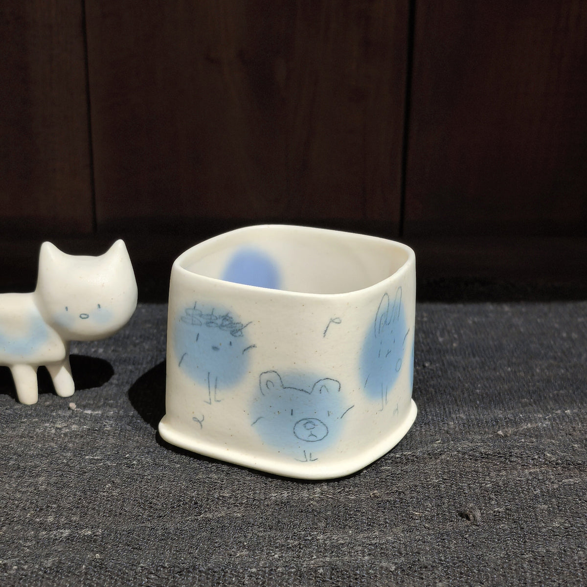 Zing pom-pom small square cup series