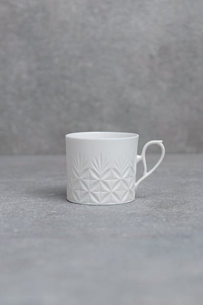 Shota Miyashita kiriko white porcelain cup and saucer